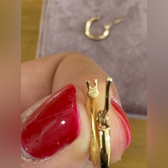 14k Gold Hoop Earrings - Picture 2 of 4